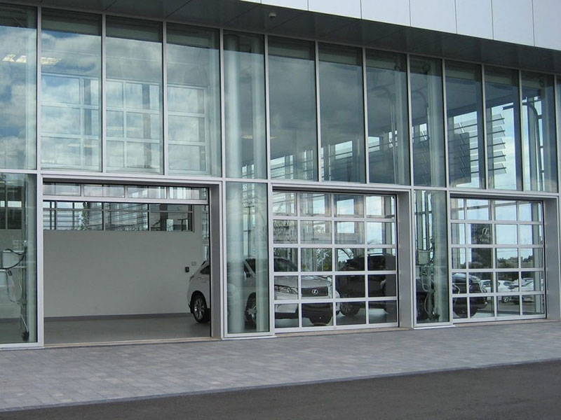 glass garage doors